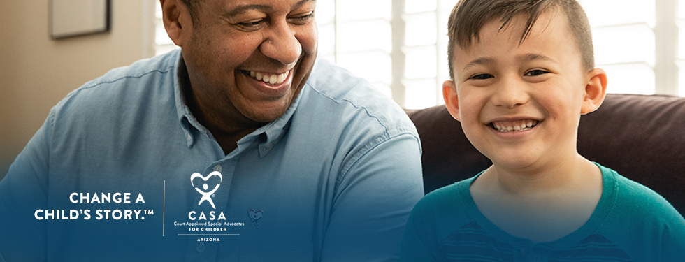 Change a child's story by becoming a CASA Volunteer.