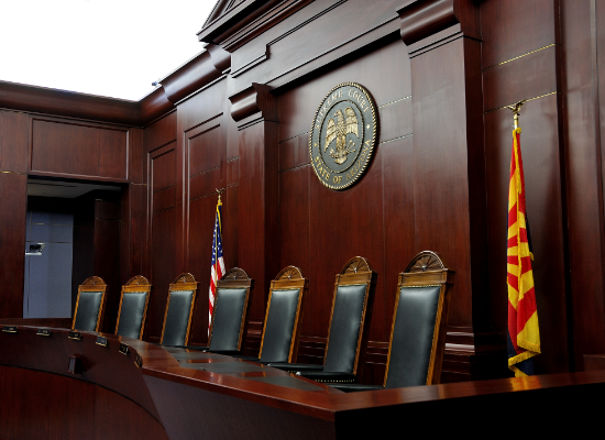 Arizona Supreme Court courtroom Arizona Supreme Court courtroom