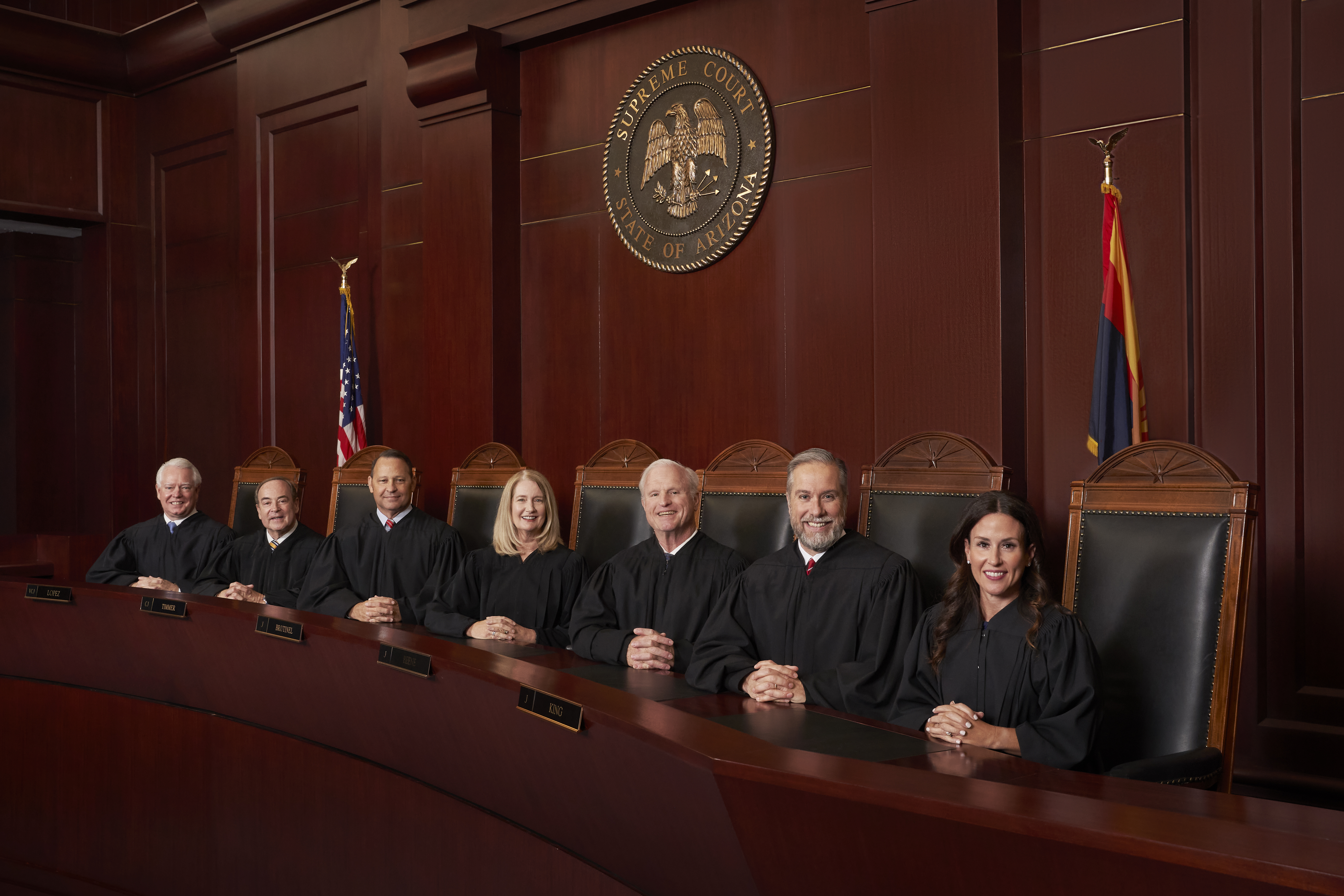 Justices in court room Justices in court room
