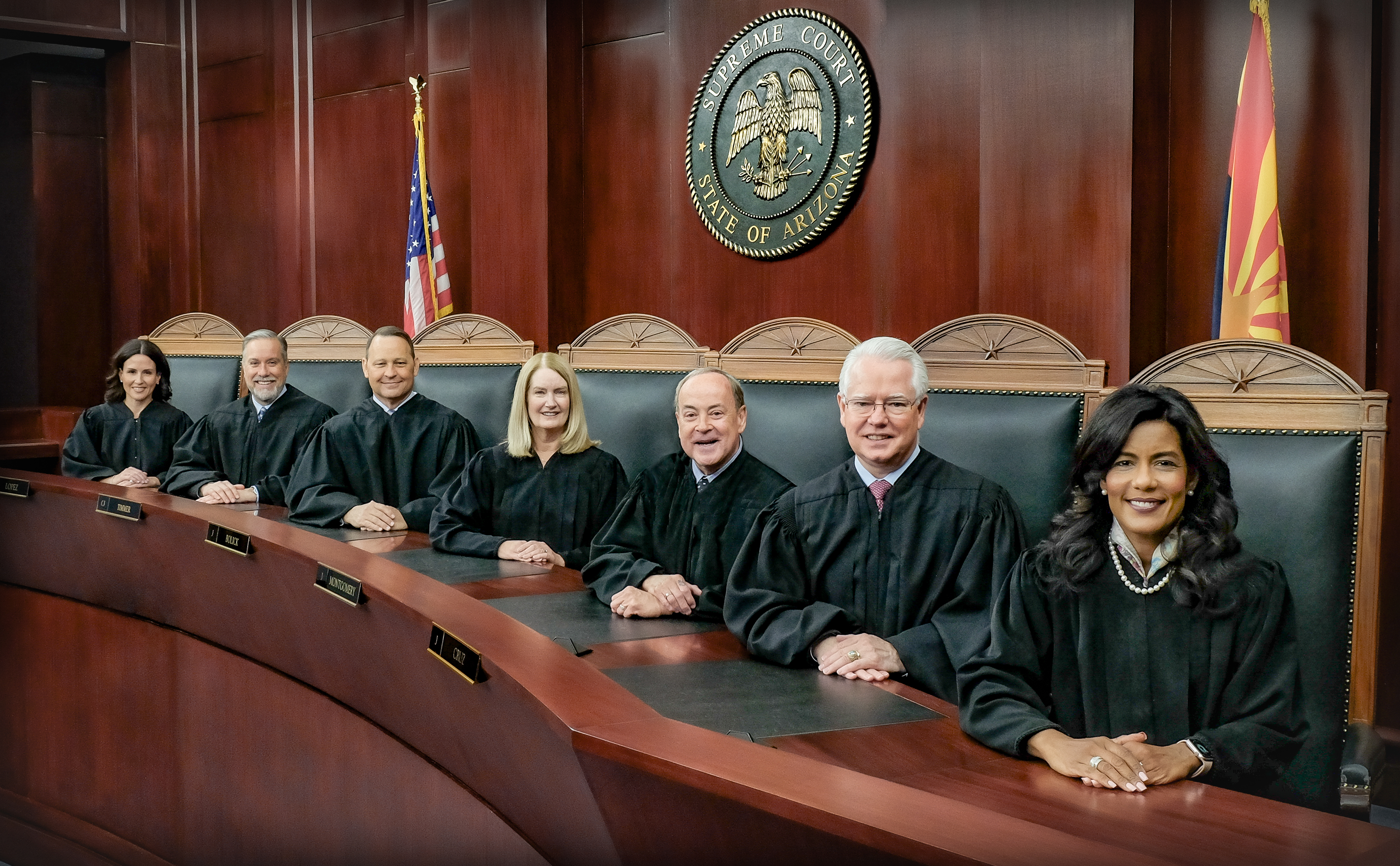 Justices in court room Justices in court room